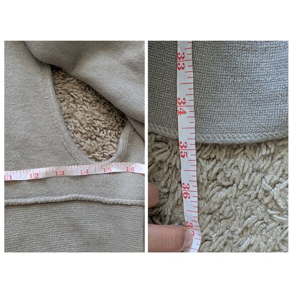 NWT Look by M Shawl Vest Hooded One Size Brown-Gray Thermal Fairy Lagenlook - Picture 6 of 8